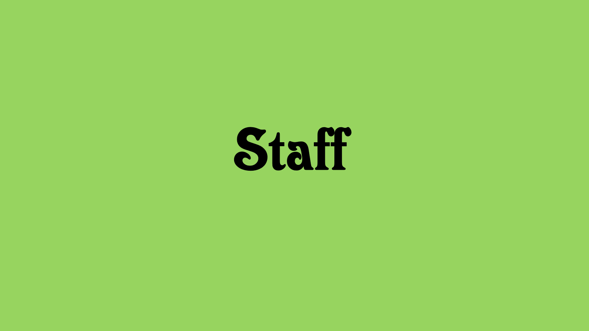 Our Staff