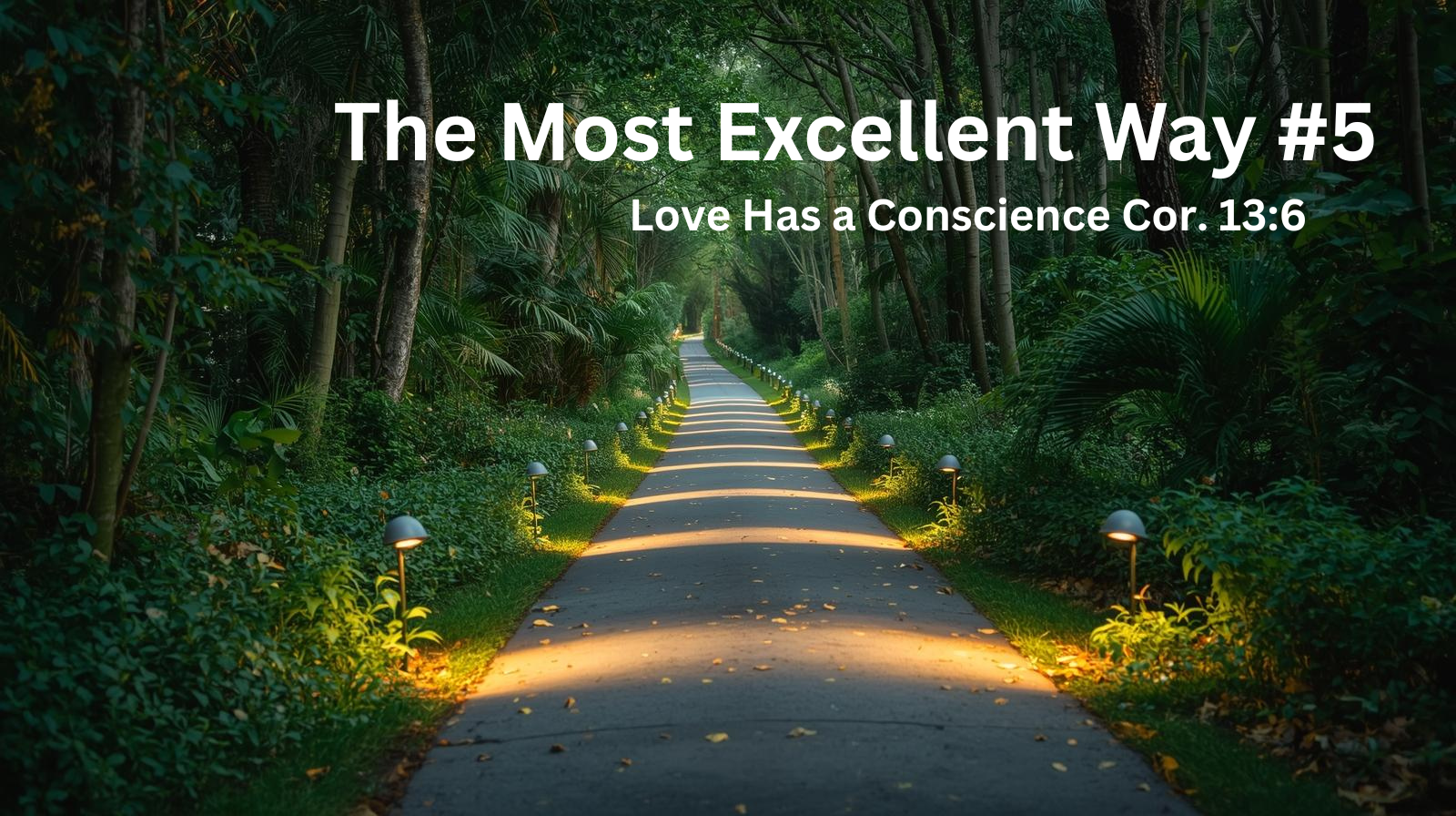 Most Excellent Way The Most Excellent Way #5 Love Has a Conscience