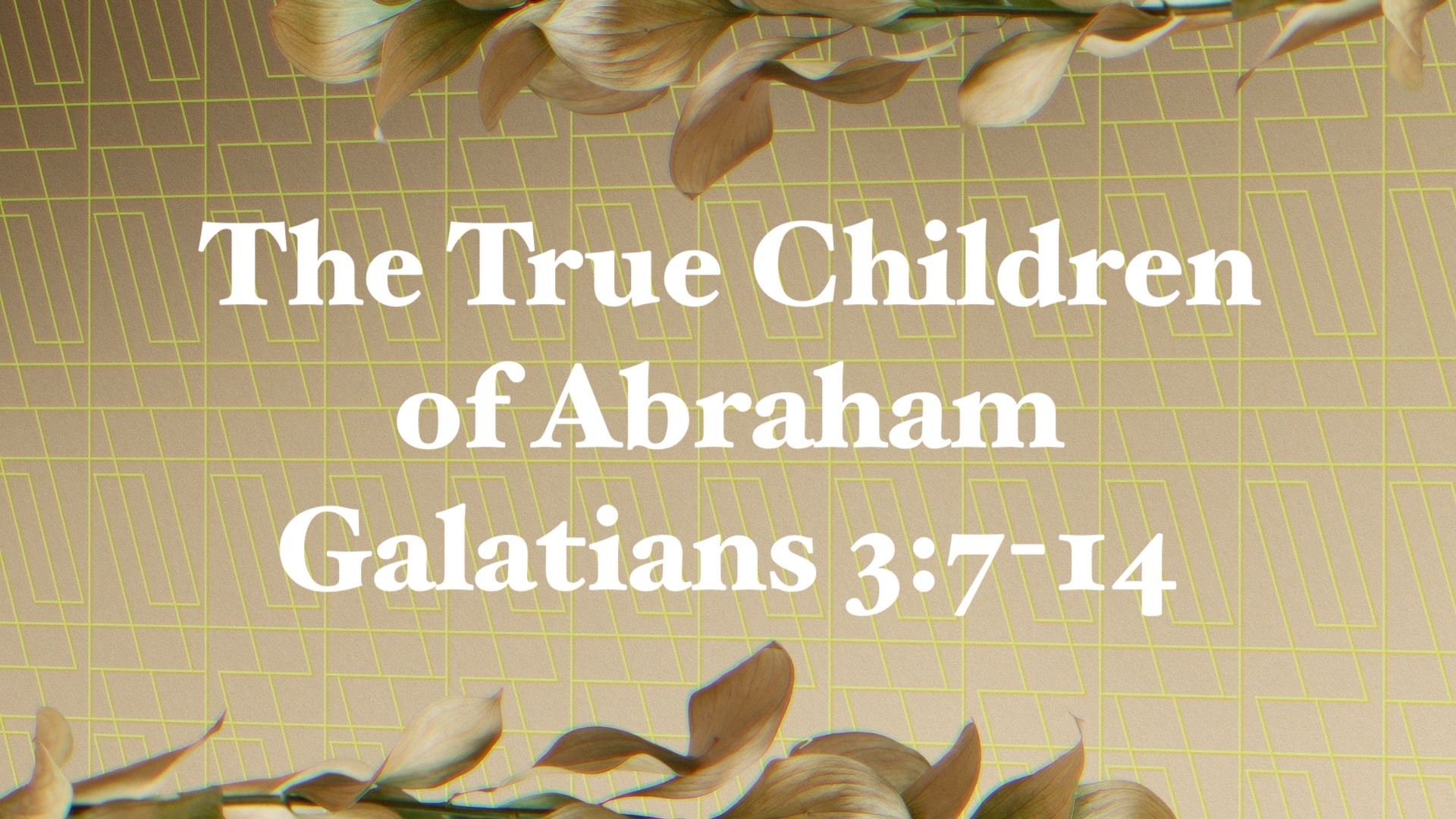 The True Children of Abraham