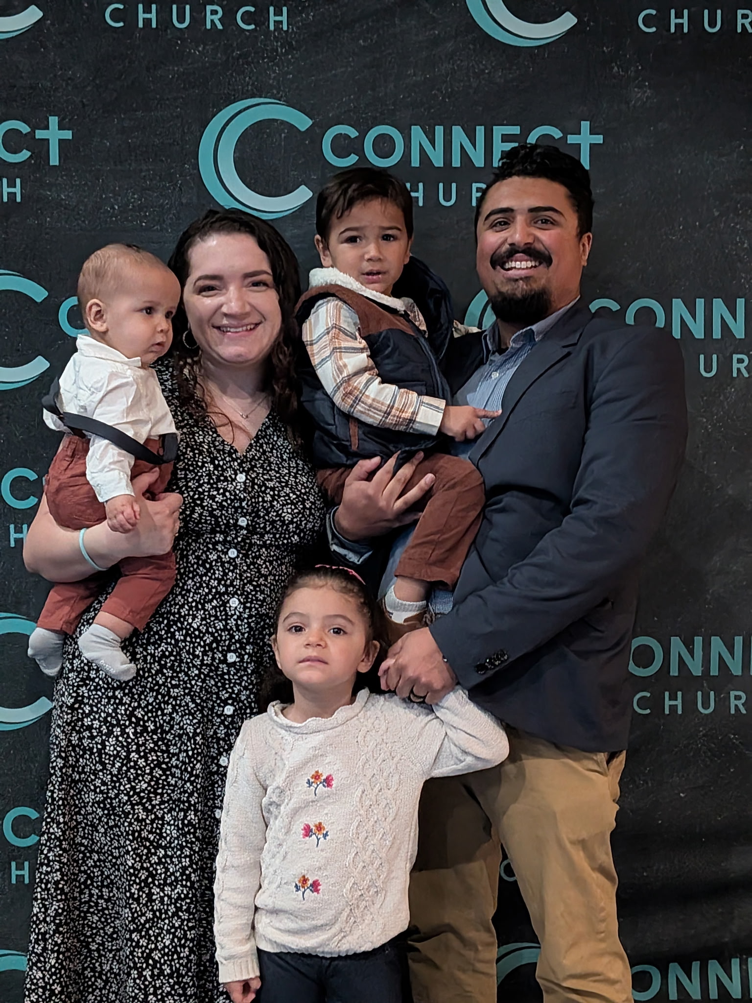 Parents and children celebrating together at Connect Church