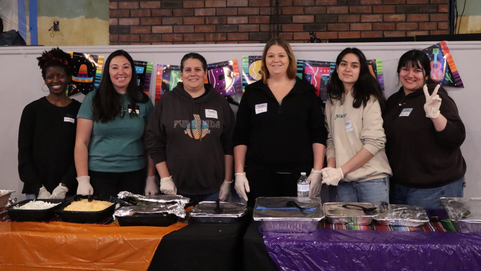 Connect Church serving team welcoming guests