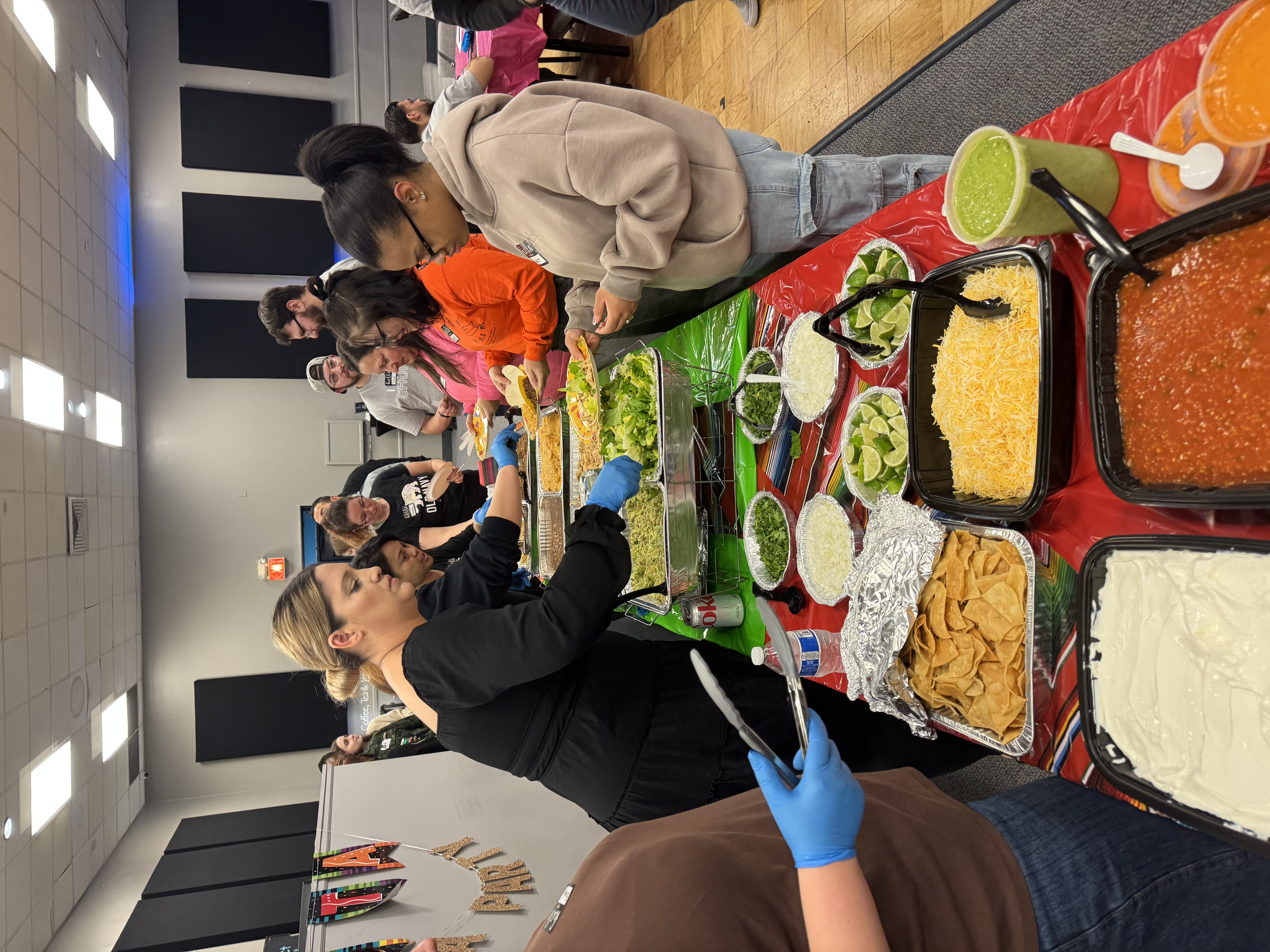 A taco dinner ready to be shared at Connect Church